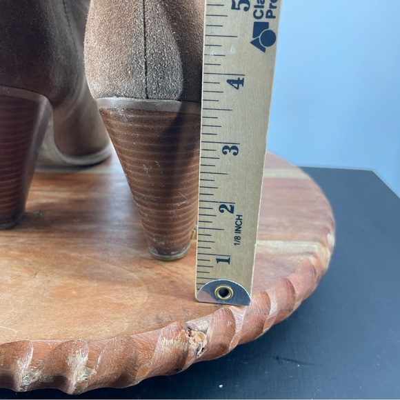 Michael kors divia heeled boots slouchy brown suede Sz 10 - Picture 6 of 9